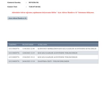 Denizbank Kuryenet Şikayeti Kart Teslimi