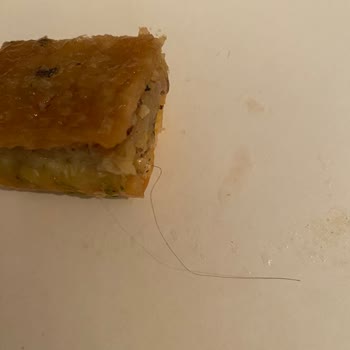 Alimoğlu Baklava Baklavanın Ortasından Geçen Uzun Bir Saç Kılı🤮
