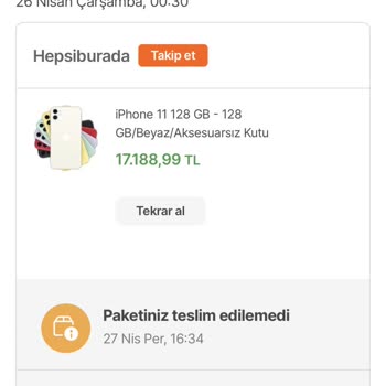 Hepsiburada Siparişimi Teslim Etmiyor