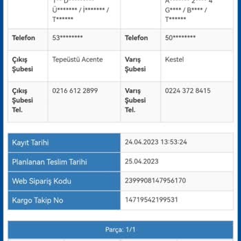 Sürat Kargo Ürünüm Hakkında Bilgi Verilmiyor Ve Ürünüm Hareketsiz