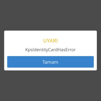 Denizbank Kps İdentity Card Has Error