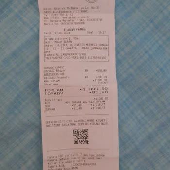 Kızılay AVM DeFacto Pişmanlığını Yaşamak İstemiyorum Diyenler Okusun