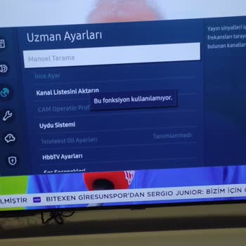 Samsung Smart TV Yayın Sekmesi Pasif Durumda