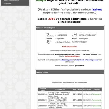 EBA (Eğitim Bilişim Ağı) Nisan Seminer Videosu Mebbis De Gözükmüyor