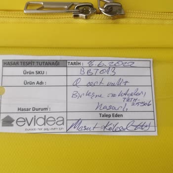 Evidea Hasarlı Ürünü Sıfır Diye Gönderdi