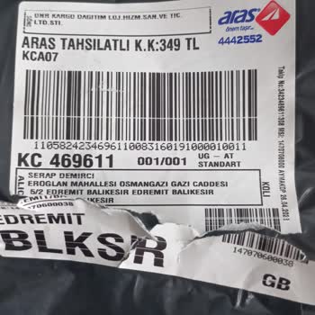 Onr Kargo Dağıtım Kalitesiz Ve Faklı Beden