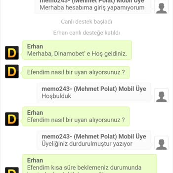 Dinamobet İn Kazancımı Silip Parama El Koyması