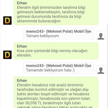 Dinamobet İn Kazancımı Silip Parama El Koyması