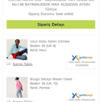 Marks Spencer Gerçekleşmeyen İade Hk