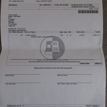 Arzum Hatalı Ürün Satılması Ve Müşteri Memnuniyetsizliği