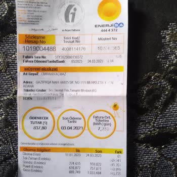 Toroslar Elektrik Dağıtım Elektrik Faturası İtirazı