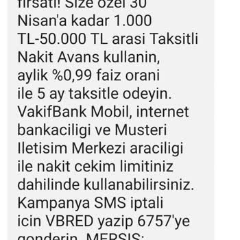 VakıfBank'ın Kampanya Tarihi Gelmeden Sonlandırması