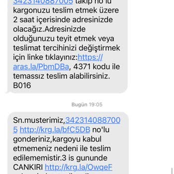 Aras Kargo Hizmetini Yerine Getiremiyor