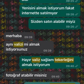 ÇÇS Çanta Ççs Valiz Yedek Parçaları Göndermiyor.