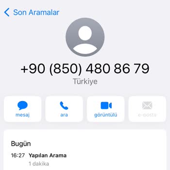 0850 480 86 79 Gelen Arama