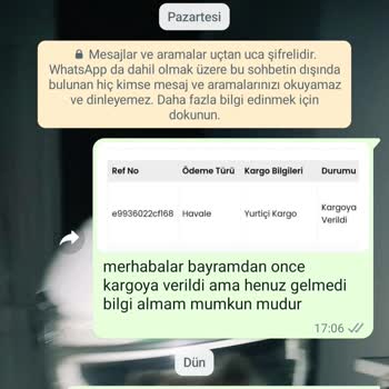 Tidies Aksesuar Siparişim Hakkında İki Haftadır Bilgi Alamıyorum