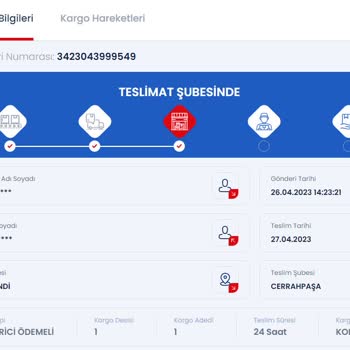 Aras Kargo Cerrahpaşa Şubesi Ürünü Teslim Etmedi