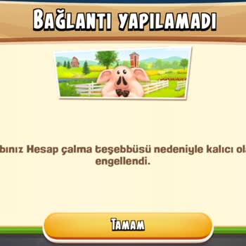 Suçsuz Gelen Ban Supercell/Hay Day