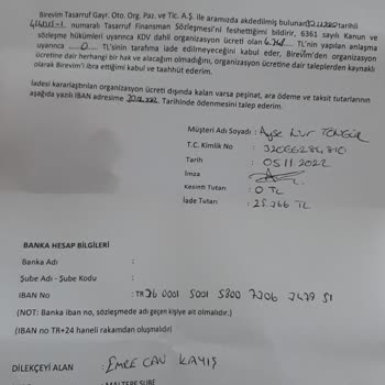 Birevim Tarafıma İade Paramı Vermiyorlar