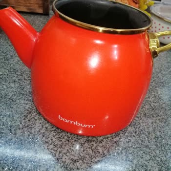 Bambum Paslanan Emaye Çaydanlık