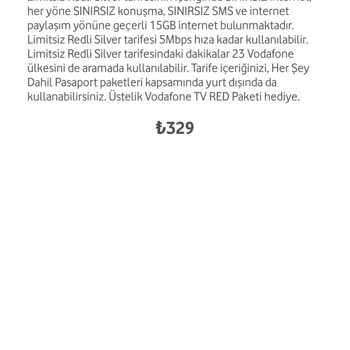 Vodafone TV Vodafone Red'li TV Paketi