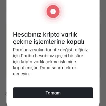 Paribu 48 Saat Kısıtlaması