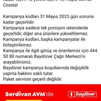 Baydöner Firmasının Yanar Dönerli Aldatmacalı Fiyatları.