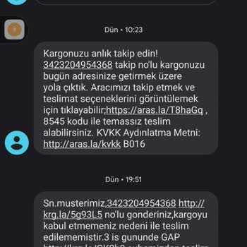 Aras Kargo Bir Çok Şikayet Aras GAP