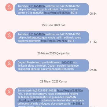 Aras Kargo "Adres Yetersizliği" Sebebi İle Kargomu Getirmedi.