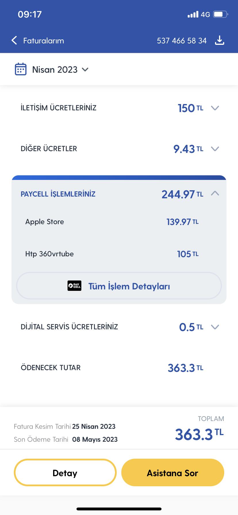 360VRTube Turkcell Fatura Ücretinin Yüksekliği - Şikayetvar