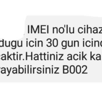 Turkcell IMEI Numarasının Klonlu Listesinde Bulunması