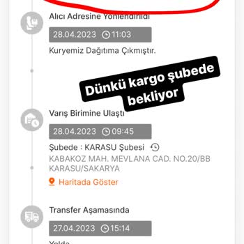 MNG Kargo Kargo Dağıtıma Çıktığı Halde Bana Ulaşmadı.