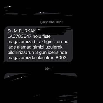 Lacoste Ürün Değişimi Reddi