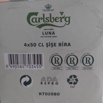Carlsberg Luna İçerisinde Tortular Var