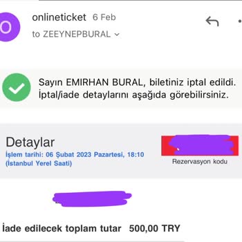 THY Seferi İptal Etti Ve 3 Aydır Para İadesi Yapmıyor