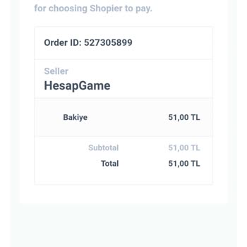 Hesapgame Aldığım Hesap Bana Gelmedi