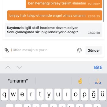 Migros Yemek İptal/Canlı Destek İlgisizliği