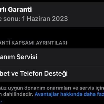 iPhone Apple Garantili Olan Cihazın Servis Olan Pilin Değişmemesi