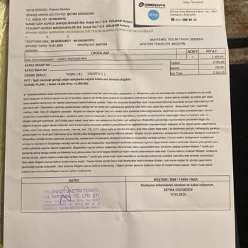 İstikbal Aldığım Ürün Teslimat Yapılmadı