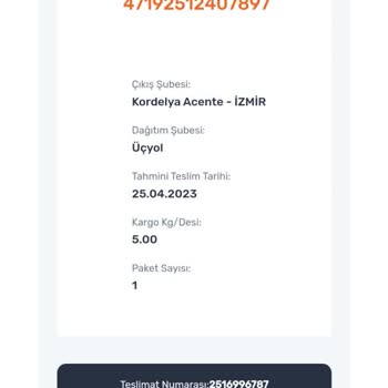 Sürat Kargo Üçyol Şube Kargoyu Teslim Etmemesi Ve 1 Günde İade Etmesi