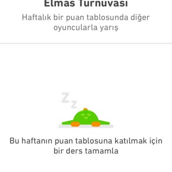 Duolingo Elmas Turnuvasına Çıkalı 1Dakika Olmuşken "elmas Ligine Düştün" Hatası