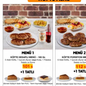 Köfteci Yusuf Menü Yanıltmacası