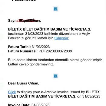 Biletix Gösteri İptali Sonrası Para İadesi