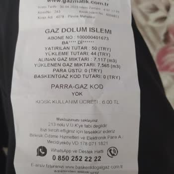 Başkent Doğalgaz Doğalgaz Kartımda 25 M3 Bedava Yüklenmiyor