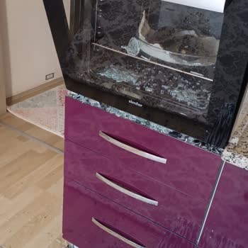 Simfer Ankastre Fırın Camı Patladı