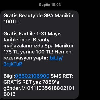 Gratis' Den Gelen Mesajda İndirim Olduğu Yazsa Da Böyle Bilet Yokmuş