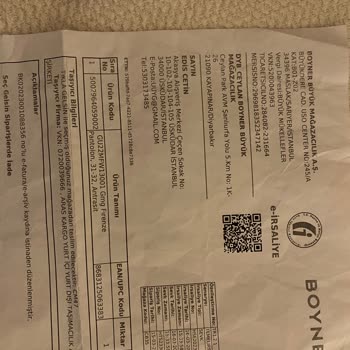 Akasya Boyner Değişim Sorunu