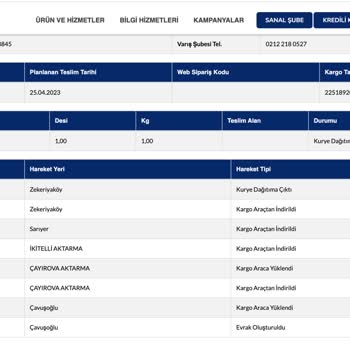 Sürat Kargo 10 Günde Kartal'dan Sarıyer'e Gidemeyen Kargo!