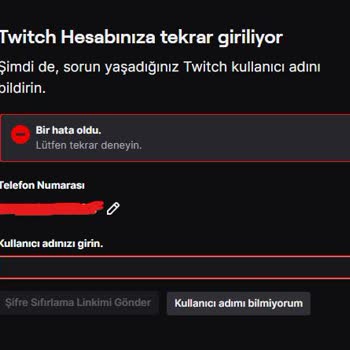 Twitch Kullanıcı Adı Unutmak