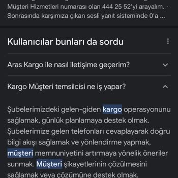 Aras Kargo Müşteri Temsilcisi Tavrı